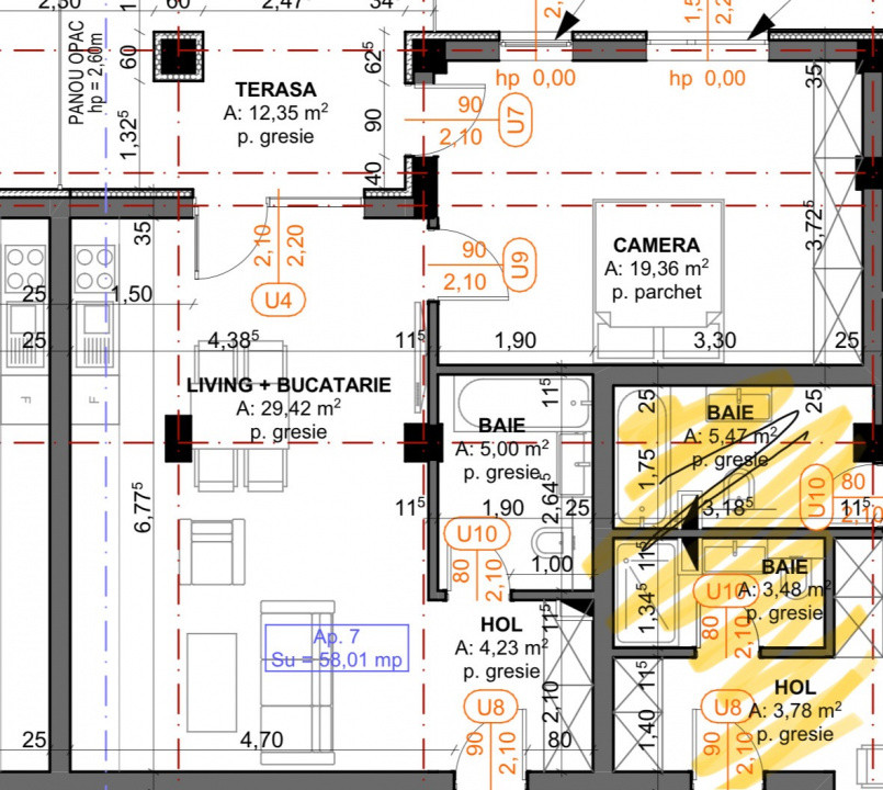 Apartament 2 camere, 58 mp, finisat, Valea Chintăului, ansamblu privat cu barie!