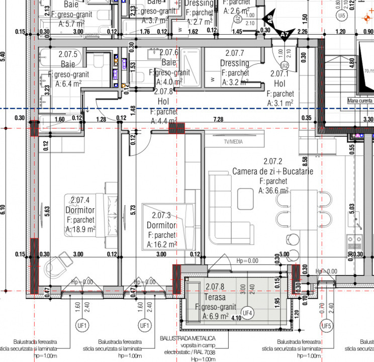 Apartament 3 camere, 93 de mp, situat pe str Brancusi!