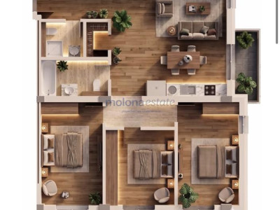 Apartament  cu 4 camere, 96,20 mp utili + terasă 10 mp, Proiect exclusivist
