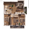 Apartament  cu 4 camere, 96,20 mp utili + terasă 10 mp, Proiect exclusivist
