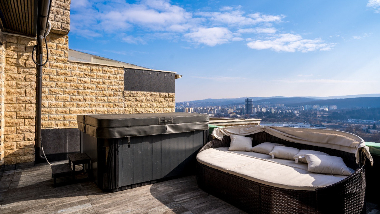 Vând Penthouse 130 mp + Terasă 40 mp | Grigorescu | Jacuzzi, Saună, Piscină