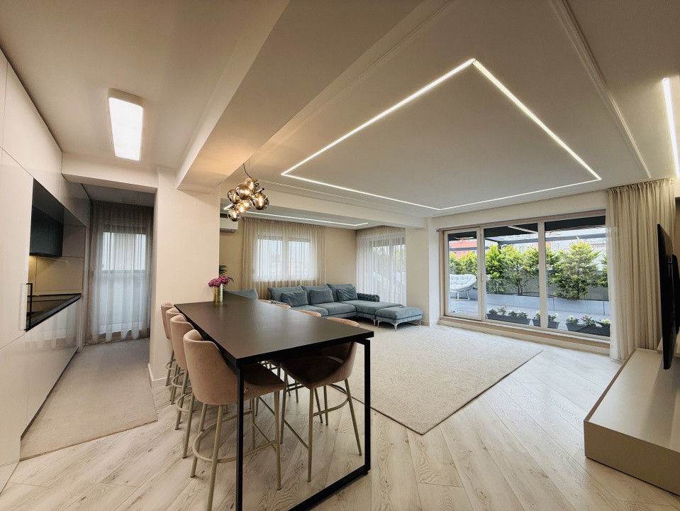 Unicat! 4 camere, 117 mp utili, 75 mp terasa, ultrafinisat 