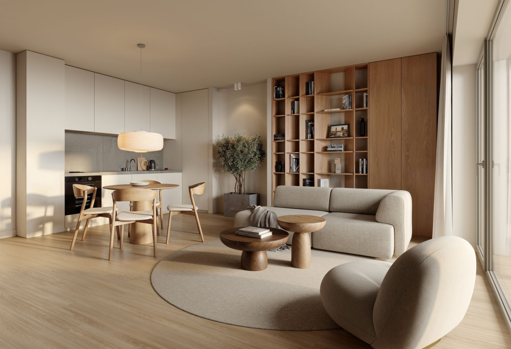 Apartament cu 2 camere de vanzare, zona semicentrala, finisat!